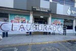AGUA DE PUEBLA . MANIFESTACIÓN CLAUSURA
