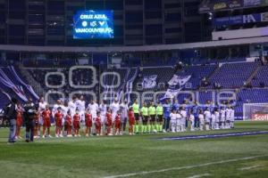 FÚTBOL . CRUZ AZUL VS VANCOUVER