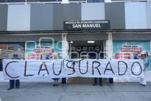 AGUA DE PUEBLA . MANIFESTACIÓN CLAUSURA