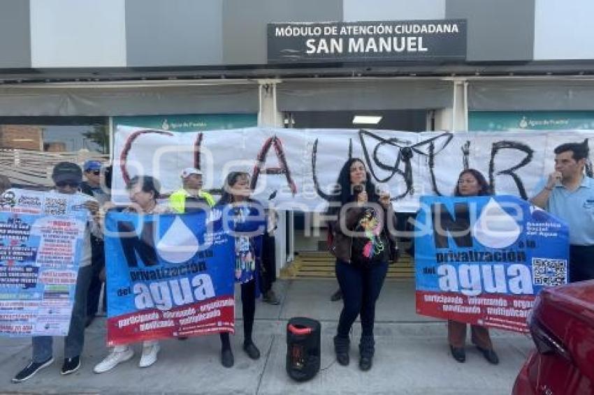AGUA DE PUEBLA . MANIFESTACIÓN CLAUSURA