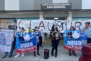 AGUA DE PUEBLA . MANIFESTACIÓN CLAUSURA