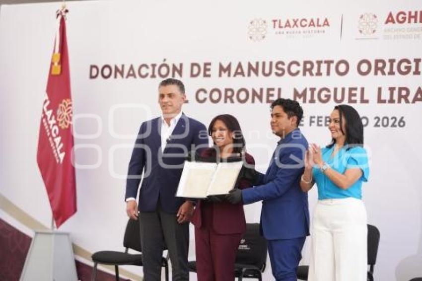 TLAXCALA . MANUSCRITO MIGUEL LIRA