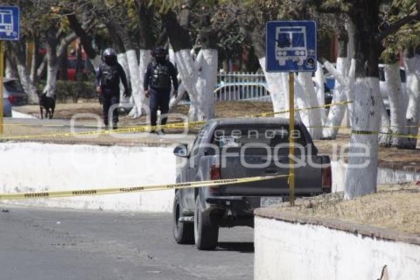 TEXMELUCAN . CADÁVER EN CAMIONETA
