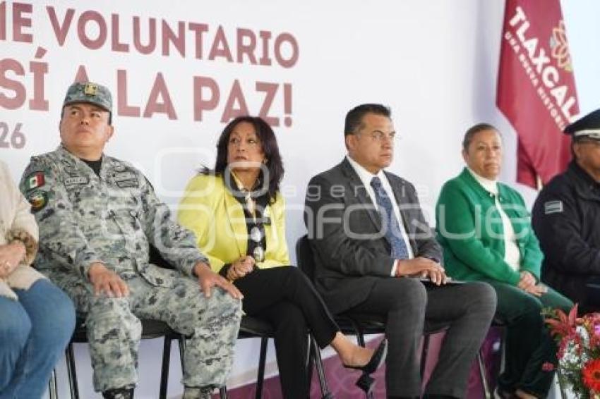 TLAXCALA . DESARME DE ARMAS