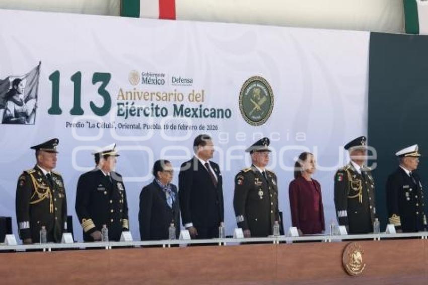GOBIERNO FEDERAL . ANIVERSARIO EJÉRCITO MEXICANO