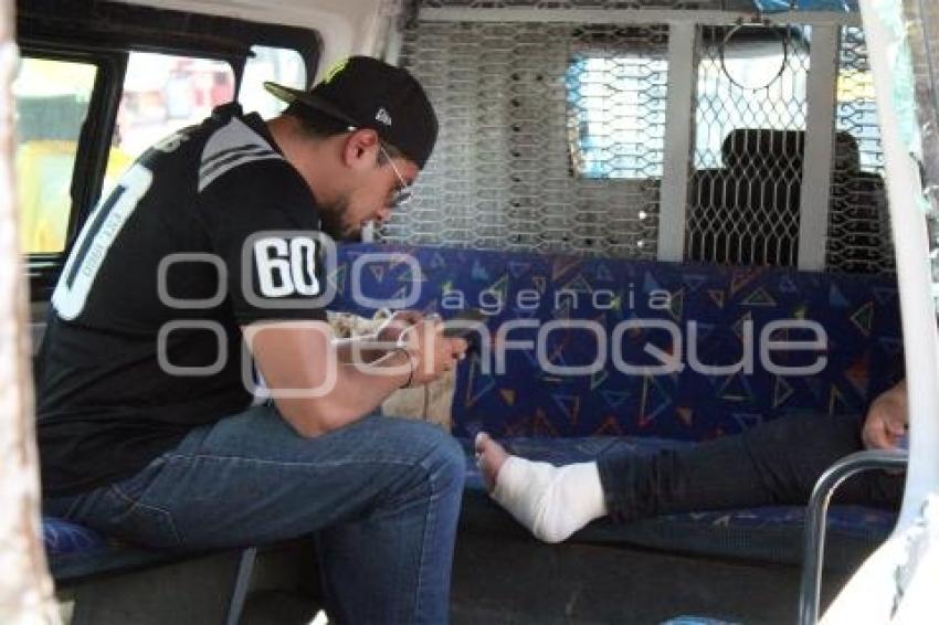 CHOQUE TRANSPORTE PÚBLICO