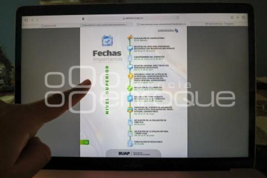 BUAP . ADMISIÓN 2026