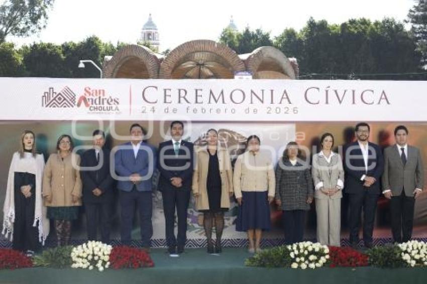 SAN ANDRÉS CHOLULA .  DÍA DE LA BANDERA