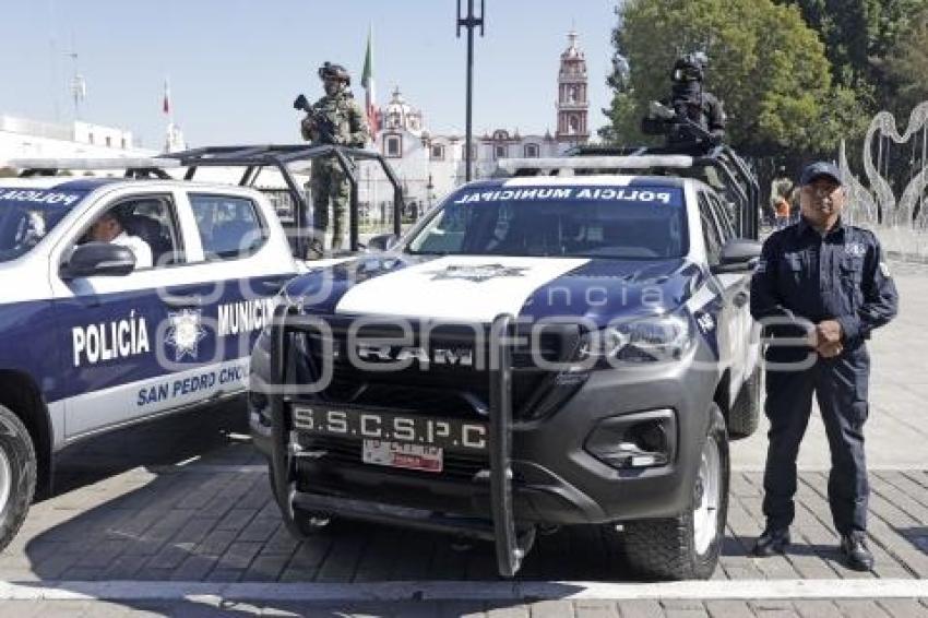 SAN PEDRO CHOLULA . OPERATIVO DE SEGURIDAD
