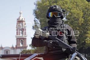 SAN PEDRO CHOLULA . OPERATIVO DE SEGURIDAD