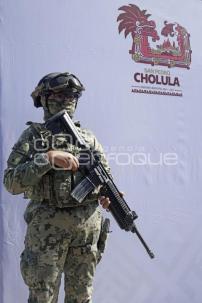 SAN PEDRO CHOLULA . OPERATIVO DE SEGURIDAD