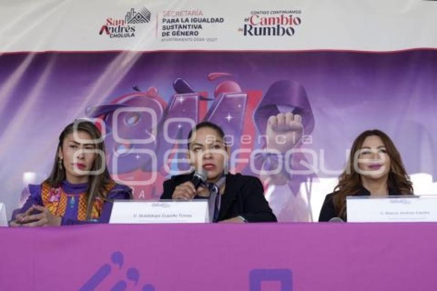 SAN ANDRÉS CHOLULA . AGENDA DE GÉNERO 2026