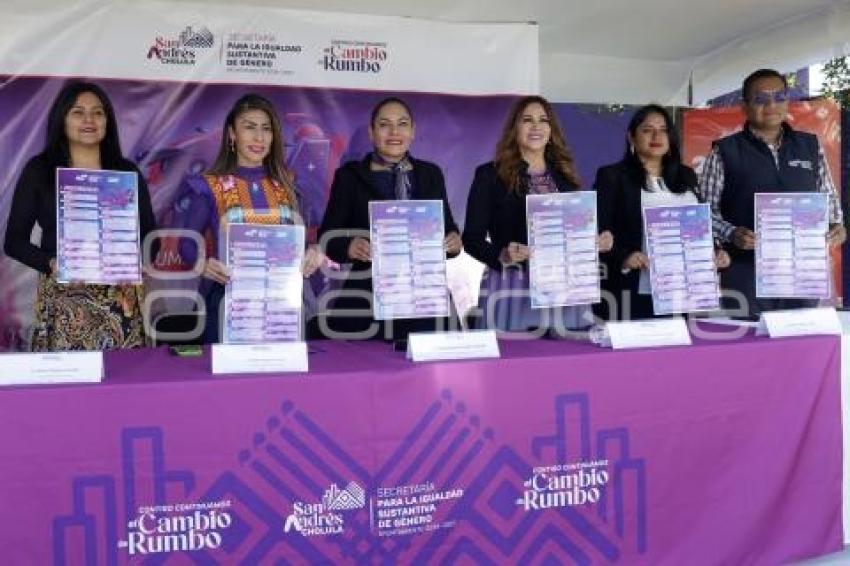 SAN ANDRÉS CHOLULA . AGENDA DE GÉNERO 2026