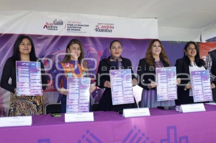 SAN ANDRÉS CHOLULA . AGENDA DE GÉNERO 2026