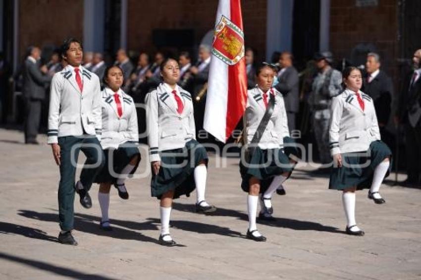 TLAXCALA . IZAMIENTO DE BANDERA