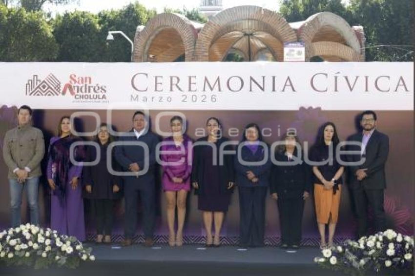 SAN ANDRÉS CHOLULA . CEREMONIA CÍVICA