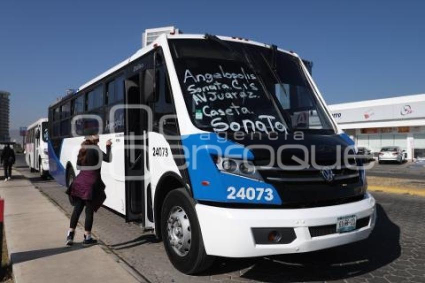 GOBIERNO ESTATAL . TRANSPORTE TEMPORAL
