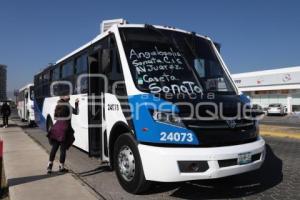 GOBIERNO ESTATAL . TRANSPORTE TEMPORAL