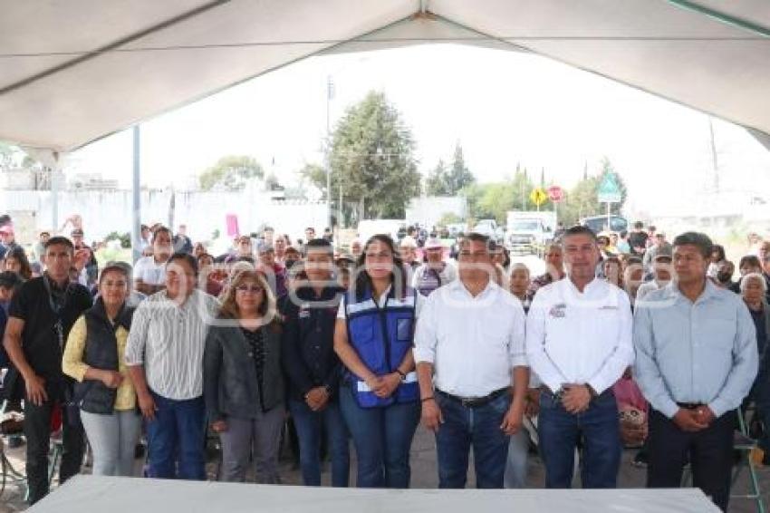 SAN ANDRÉS CHOLULA . ENTREGA DE OBRA