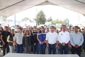 SAN ANDRÉS CHOLULA . ENTREGA DE OBRA