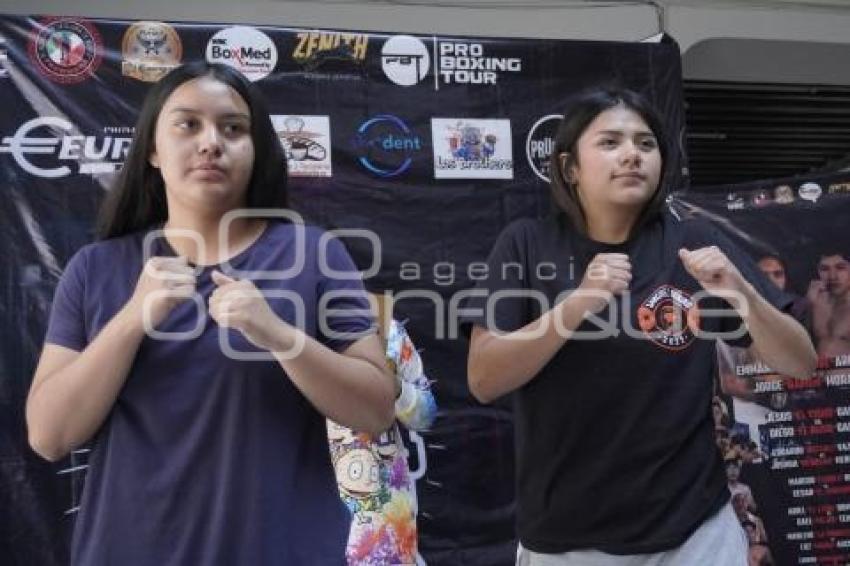 GLORIA EN EL RING . CEREMONIA DE PESAJE