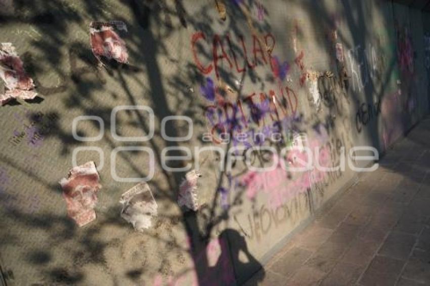 TLAXCALA . COLOCACIÓN DE VALLAS 8M