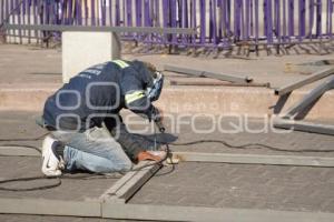 TLAXCALA . COLOCACIÓN DE VALLAS 8M