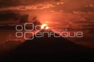 VOLCÁN POPOCATÉPETL ATARDECER 