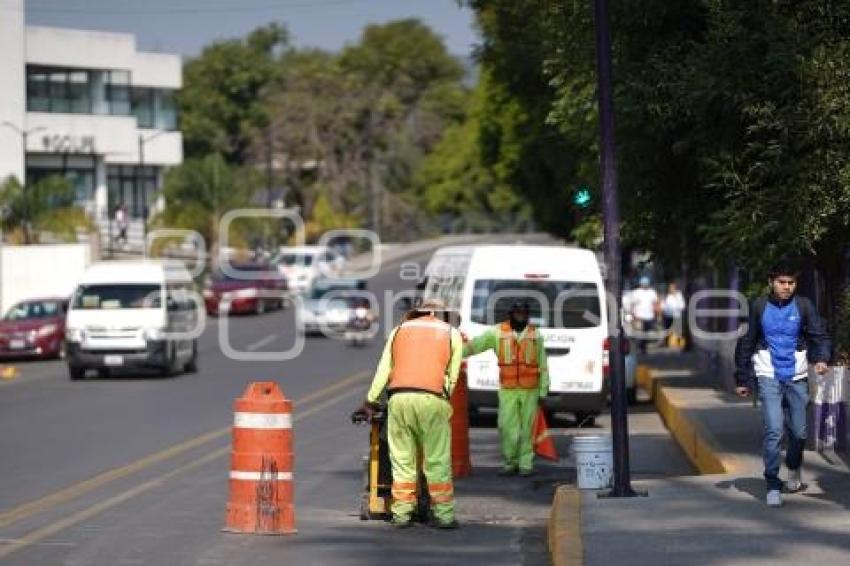 TLAXCALA . TRABAJOS DE BACHEO
