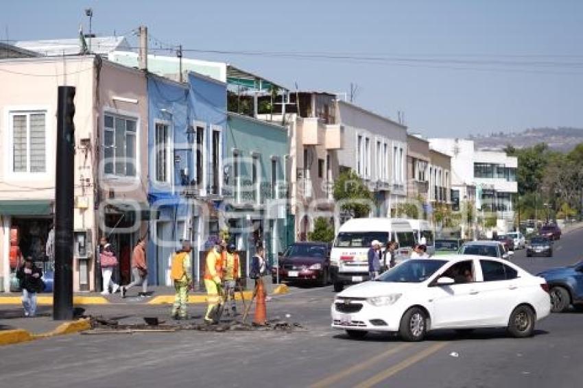 TLAXCALA . TRABAJOS DE BACHEO