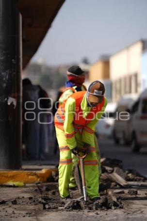 TLAXCALA . TRABAJOS DE BACHEO
