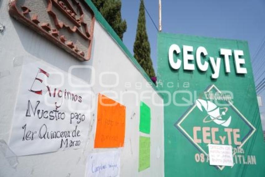 TLAXCALA . MANIFESTACIÓN DOCENTES CECYTE