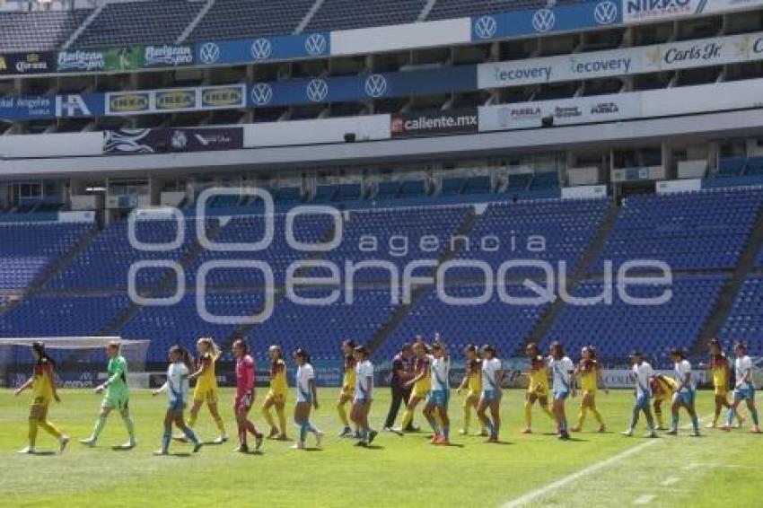 FÚTBOL FEMENIL . PUEBLA VS AMÉRICA