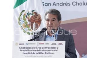 GOBIERNO ESTATAL . URGENCIAS HOSPITAL DE LA NIÑEZ